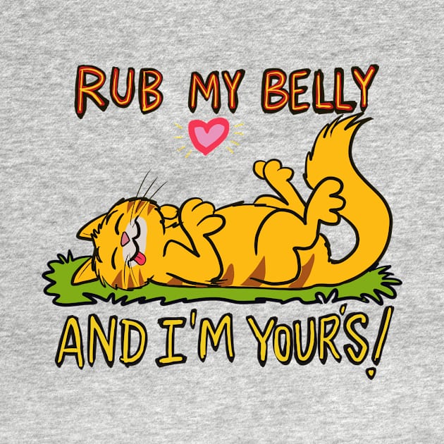 Rub my belly kitty by wolfmanjaq